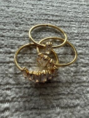 Gorjana Gold Crystal Stacking Rings